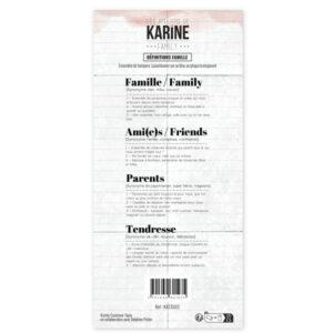 Tampons – Définitions Famille – Collection Family – Les Ateliers de Karine