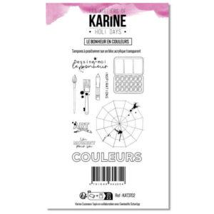 Tampons – Le Bonheur en couleur- Collection Holi Days – Les Ateliers de Karine