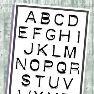 Tampons clear – Alphabet en plastique – Collection Sentimentalement vôtre