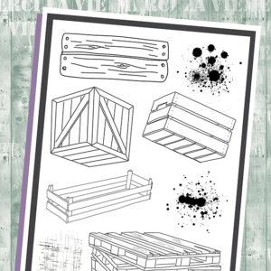 Tampons clear – Palettes en bois – Collection Sentimentalement vôtre