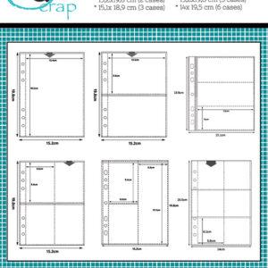 Lot de 12 pochettes A5 – 2 exemplaires de 6 modèles différents – Quiscrap