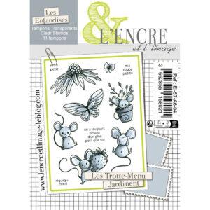Tampon clear – Les Trotte-Menu jardinent – lencreetlimage
