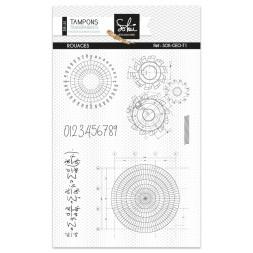 Tampons transparents – GEOMETRIE : Rouages – Sokaï