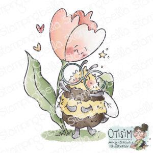 Tampons - BUZZY BEE AND A TULIP - Stamping Bella