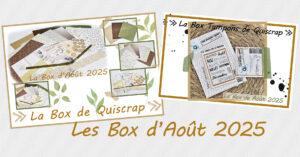 Lire la suite à propos de l’article Les Box d&rsquo;Août 2025