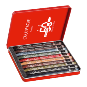 Boîte 10 Pastels NEOCOLOR™ II Aquarelle 50 ans Dark - Édition Spéciale