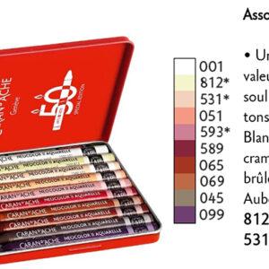 Boîte 10 Pastels NEOCOLOR™ II Aquarelle 50 ans Portrait – Édition Spéciale