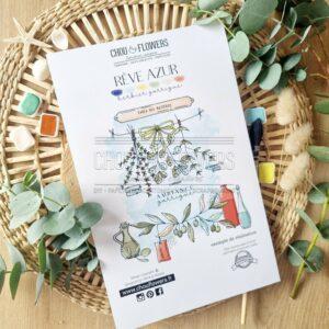 CLEAR A5 HERBIER GARRIGUE – REVE AZUR – Chou & Flowers