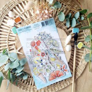 DIE-CUTS C&rsquo;EST L&rsquo;ETE – REVE AZUR – Chou & Flowers