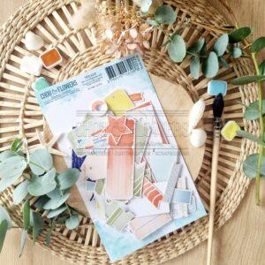 DIE-CUTS ETIQUETTE – REVE AZUR – Chou & Flowers