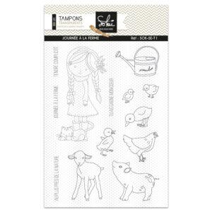 Tampons transparents – SOUVENIRS D&rsquo;ENFANCE : Journée à la ferme – Sokaï
