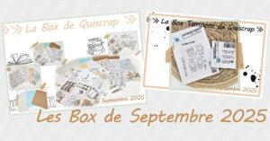 Lire la suite à propos de l’article Les Box de Septembre 2025