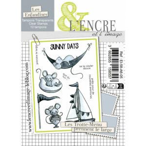 Tampon clear – Les Trotte-Menu prennent le Large – L&rsquo;Encre et L&rsquo;Image