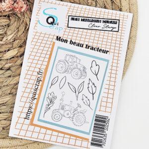 Tampons clear – Mon beau tracteur – Quiscrap