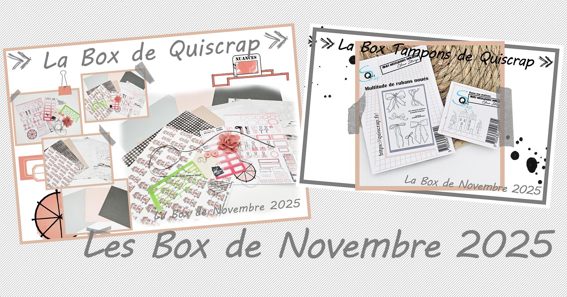 Lire la suite à propos de l’article Les Box de Novembre 2025