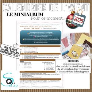 Kit Minialbum du calendrier de l&rsquo;Avent 2025 « Pour ce moment… »