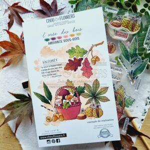 CLEAR A5 Ambiance sous bois – L&rsquo;OREE DES BOIS – Chou & Flowers