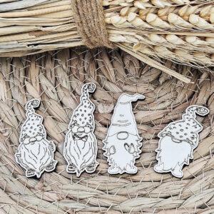 Embellissements – 4 lutins – Quiscrap