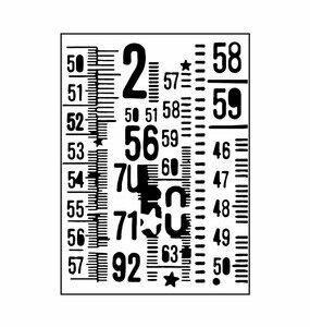 Vaessen Creative • Classeur de gaufrage chiffres grunge