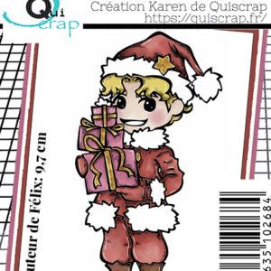 Tampon clear – Le Noël de Félix – Quiscrap