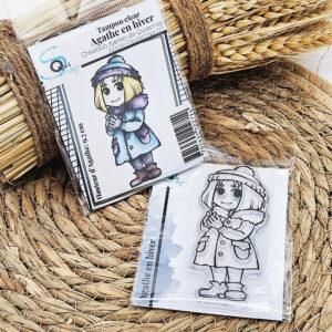 Tampon clear – Agathe en hiver – Quiscrap