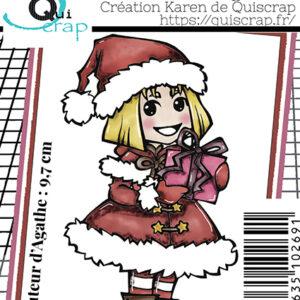 Tampon clear – Le Noël d&rsquo;Agathe – Quiscrap